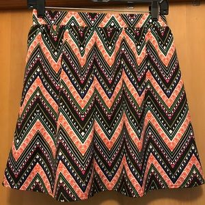 Boutique Multi-Color Mini Flowy Skirt